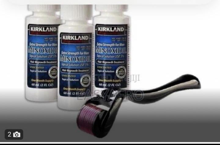 Minoxidil 3pcs With Free Derma Roller.