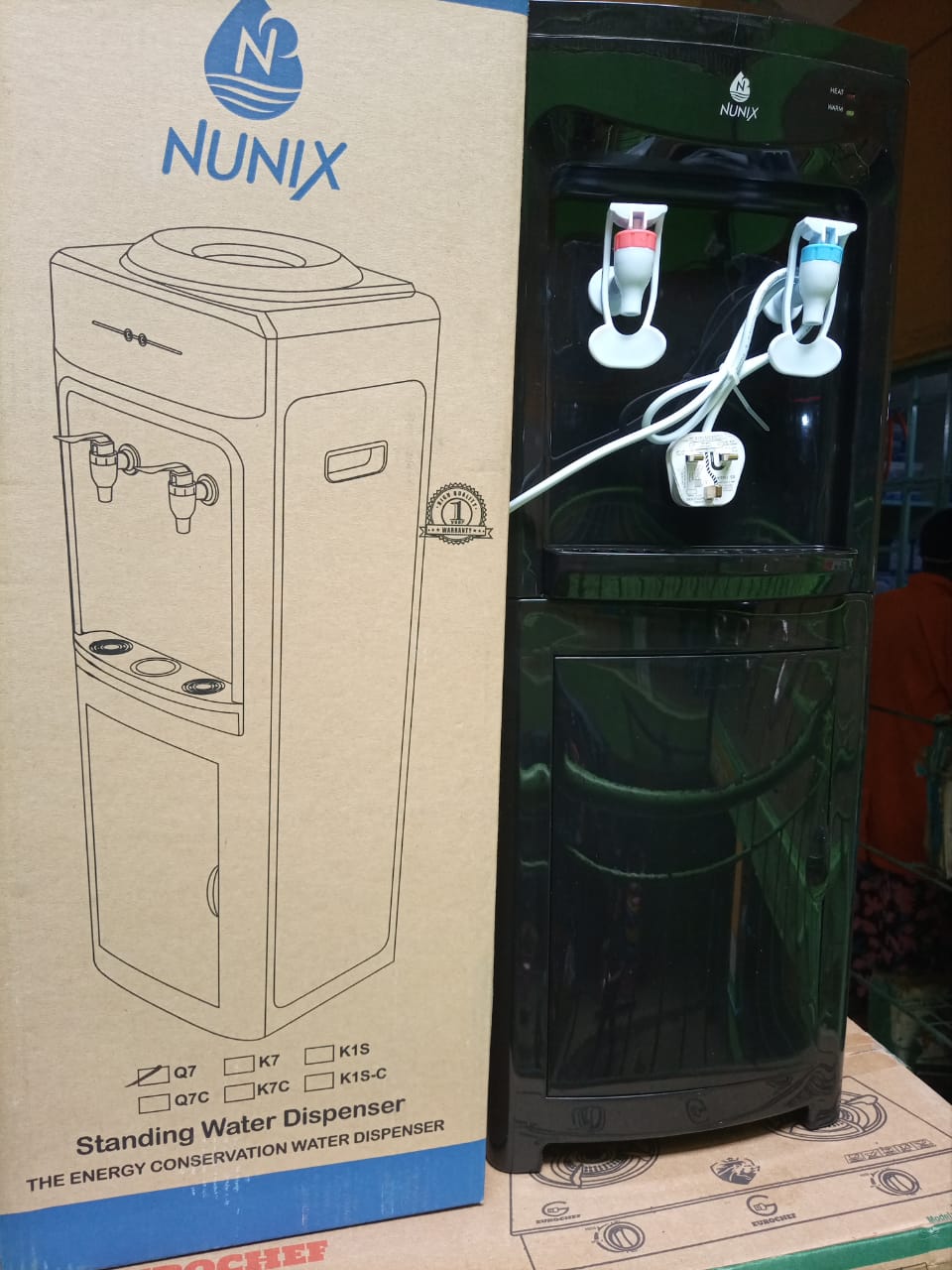 Q7 Affordable free standing Hot And Normal Nunix Water Dispenser
