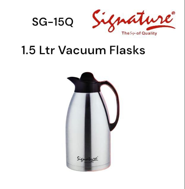 Signature Stainless Steel Unbreakable Vacuum Thermos Flask for keeping Beverages hot or cold