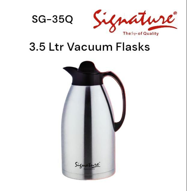 Signature Stainless Steel Unbreakable Vacuum Thermos Flask for keeping Beverages hot or cold