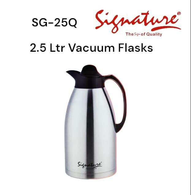 Signature Stainless Steel Unbreakable Vacuum Thermos Flask for keeping Beverages hot or cold