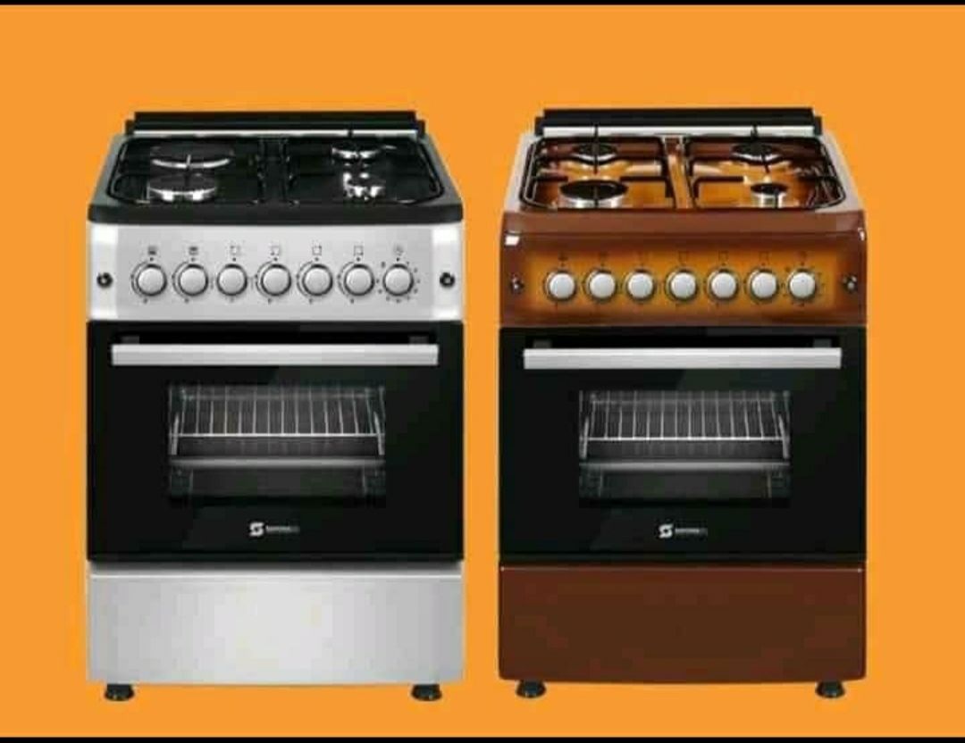 Sayona 4 Gas Standing Cooker With Rotisserie gas Oven 50*55*84cm,4 Gas Burners with rotissele oven Sayona 50×55 4 Gas plate/ Full Gas Standing Cooker with gas oven SGC55G40