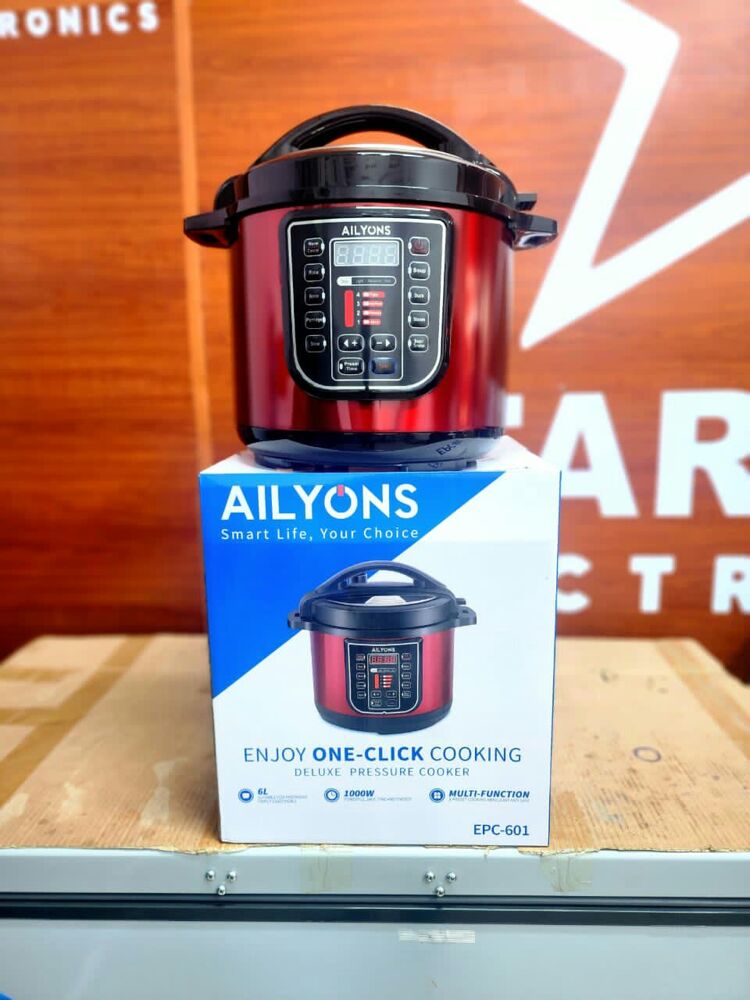 6L AILYONS Electric Pressure Cooker 6L EPC-601 Ailyons Elecrtic Pressure Cooker with Multi Function menu 6L Ailyons multifunction pressure cooker