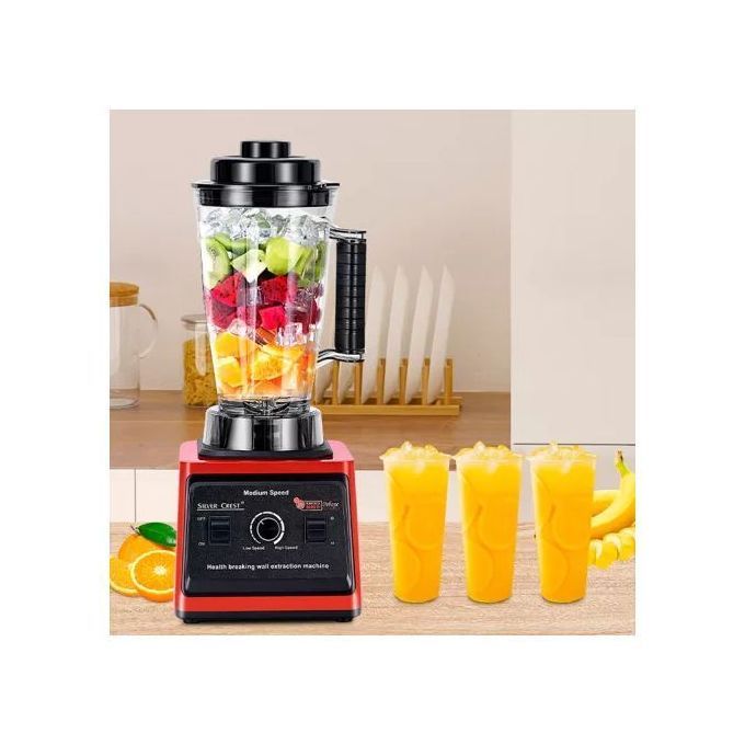 8000W High Speed Silver crest Blender 3L Multifunction 2 in 1 Silver Crest Blender Heavy Duty Commercial Blender SC-9880 for Fruit