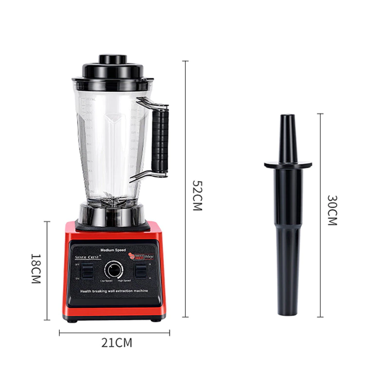 8000W High Speed Silver crest Blender 3L Multifunction 2 in 1 Silver Crest Blender Heavy Duty Commercial Blender SC-9880 for Fruit