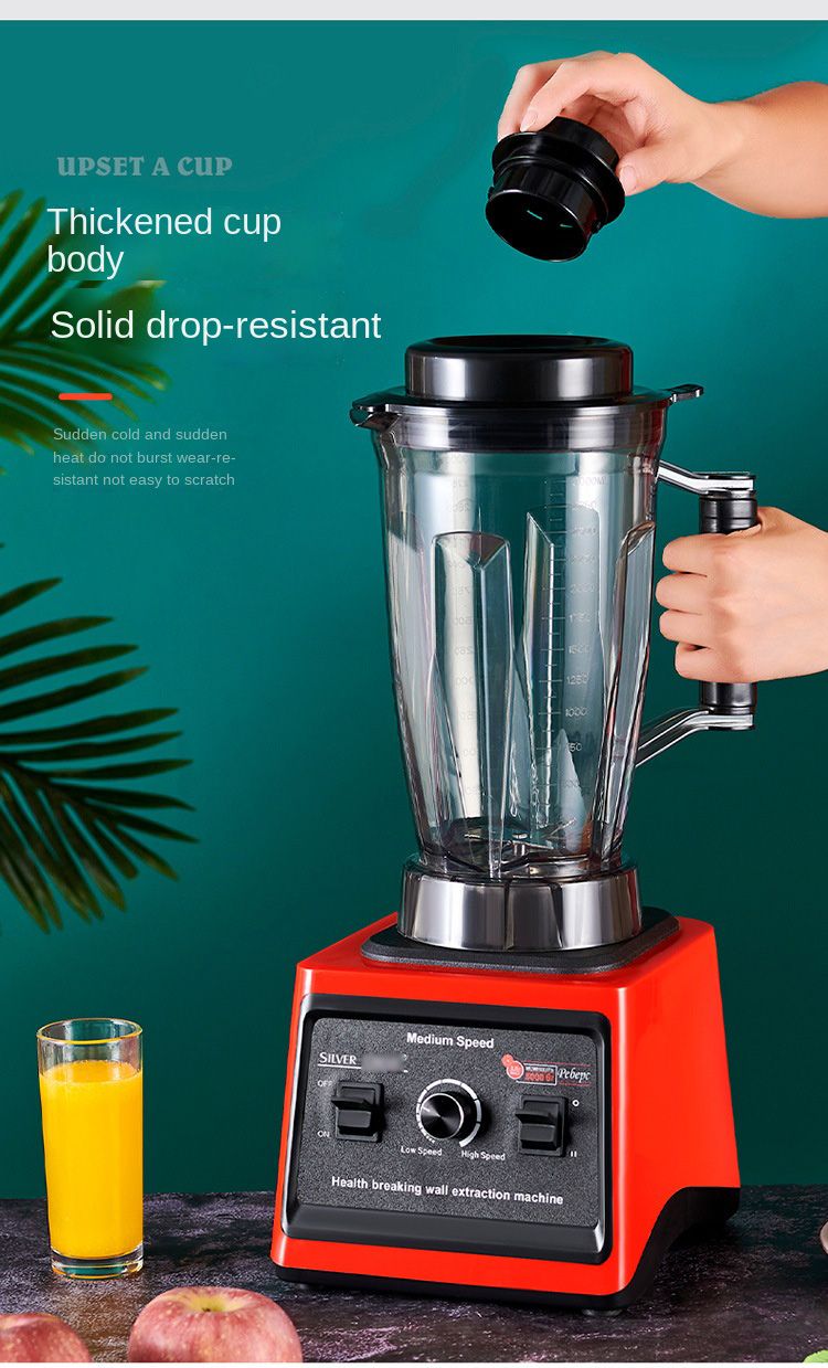 8000W High Speed Silver crest Blender 3L Multifunction 2 in 1 Silver Crest Blender Heavy Duty Commercial Blender SC-9880 for Fruit