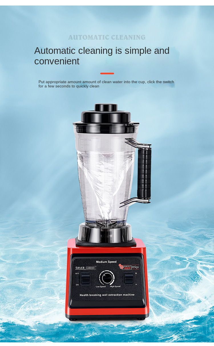 8000W High Speed Silver crest Blender 3L Multifunction 2 in 1 Silver Crest Blender Heavy Duty Commercial Blender SC-9880 for Fruit