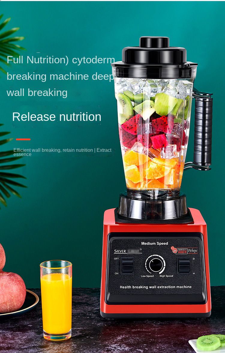 8000W High Speed Silver crest Blender 3L Multifunction 2 in 1 Silver Crest Blender Heavy Duty Commercial Blender SC-9880 for Fruit