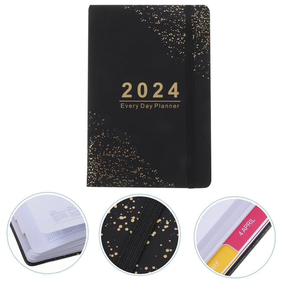 2024 Daily Planning Planner Agenda Book Writing Paper Notepad Schedule Yearly Paper Planner Paper Notepads