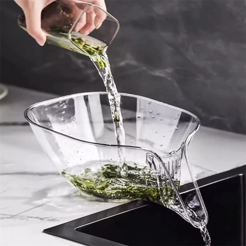 New Multifunctional Drain Basket Drain Bowl Household Sink Vegetable Basin Kitchen Rice Washing Machine Colander Fruit Plate