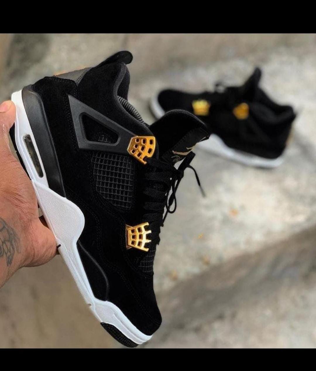 high quality air j 4 breathable sneakers shoes as pictured