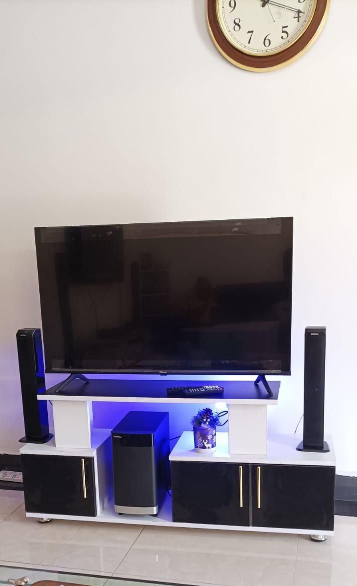 🔥☝️☑️ *Istanbul 2 tv stand with led light 120cmx30cmx60cm