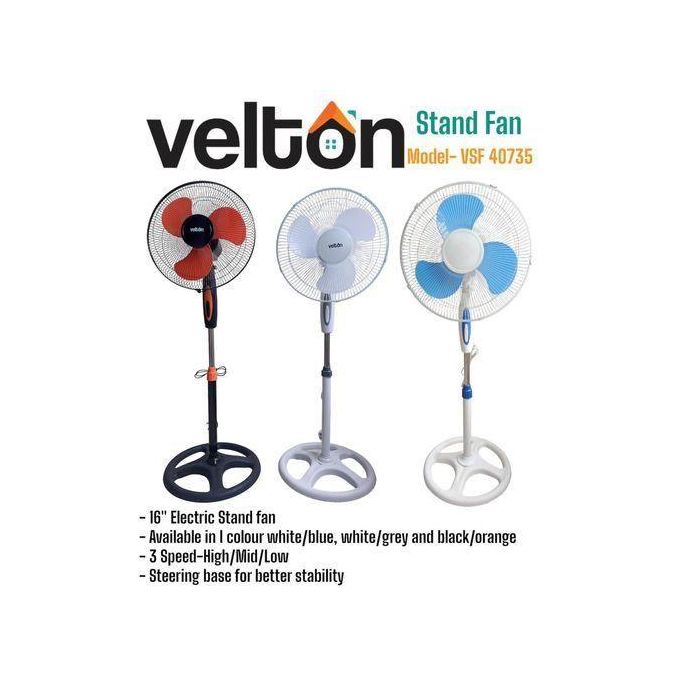 VELTON 16" Standing fan with Round Wide Stable Base