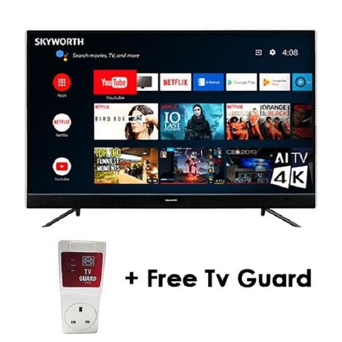 Skyworth 32STD6500-32" Inches Smart Android TV BT NetflixYoutubeGooglePlay+FREE TV Guard