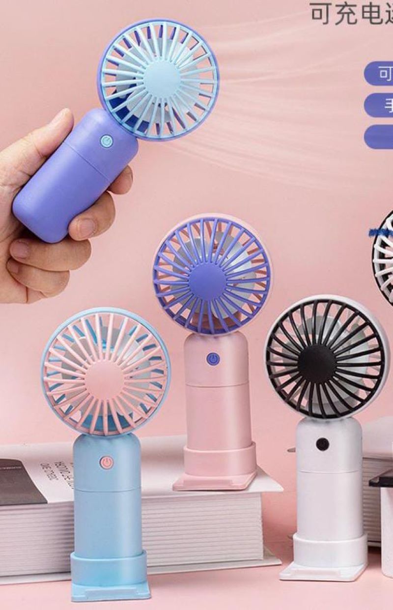 1PC Mini Portable Fan, USB Rechargeable, With 3 Speeds - Handheld Fan For Men And Women - Perfect For Office, Outdoor, Travel, And Camping