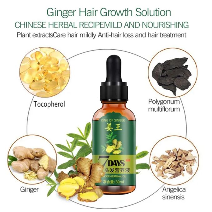 Aichun Beauty King Of Ginger 7 Days Ginger Germinal Oil Hair Growth Care