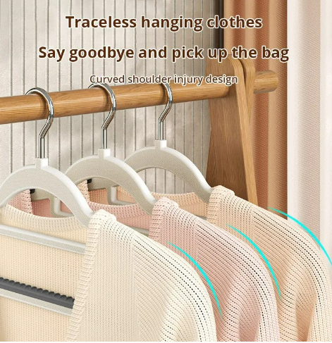 10PCS Clothes Hanging Household Hangers Non-slip Dormitory Bedroom Special Storage Clothes Hanging No Trace