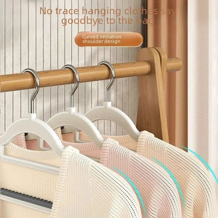 10PCS Clothes Hanging Household Hangers Non-slip Dormitory Bedroom Special Storage Clothes Hanging No Trace