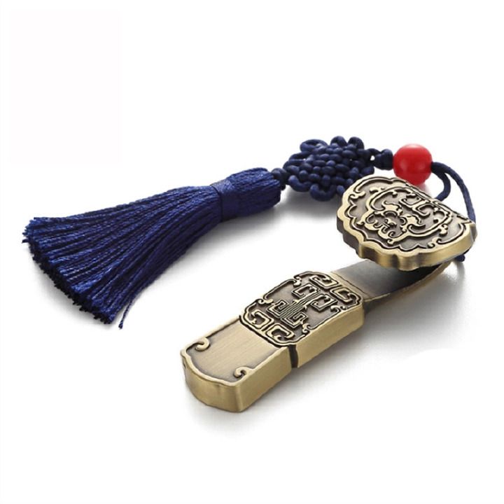 USB Flash drive Metal  32G 64G Drive Storage Memory Disk Simple Style for Computer PC Tablet With Chinese Knot