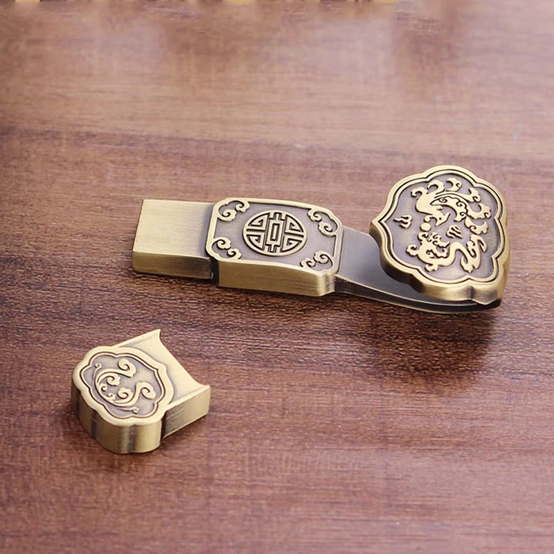 USB Flash drive Metal  32G 64G Drive Storage Memory Disk Simple Style for Computer PC Tablet With Chinese Knot