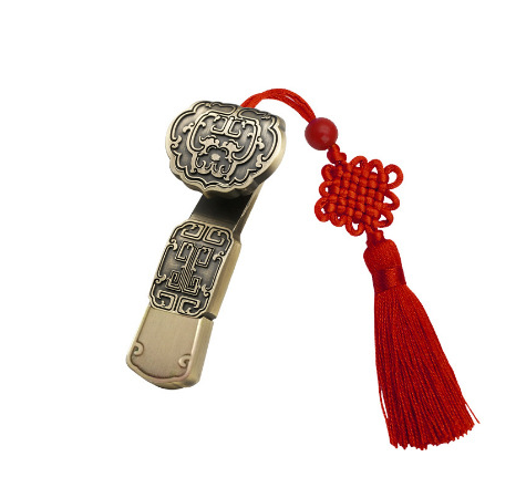 USB Flash drive Metal  32G 64G Drive Storage Memory Disk Simple Style for Computer PC Tablet With Chinese Knot