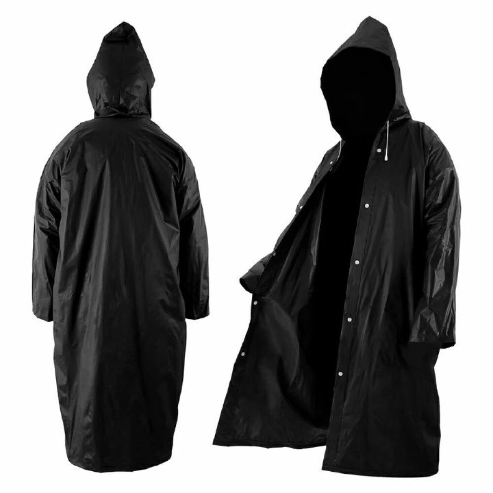 Non-disposable Thickened Frosted Waterproof Adult Men Women Children Integrated Semi-transparent Hiking Raincoat