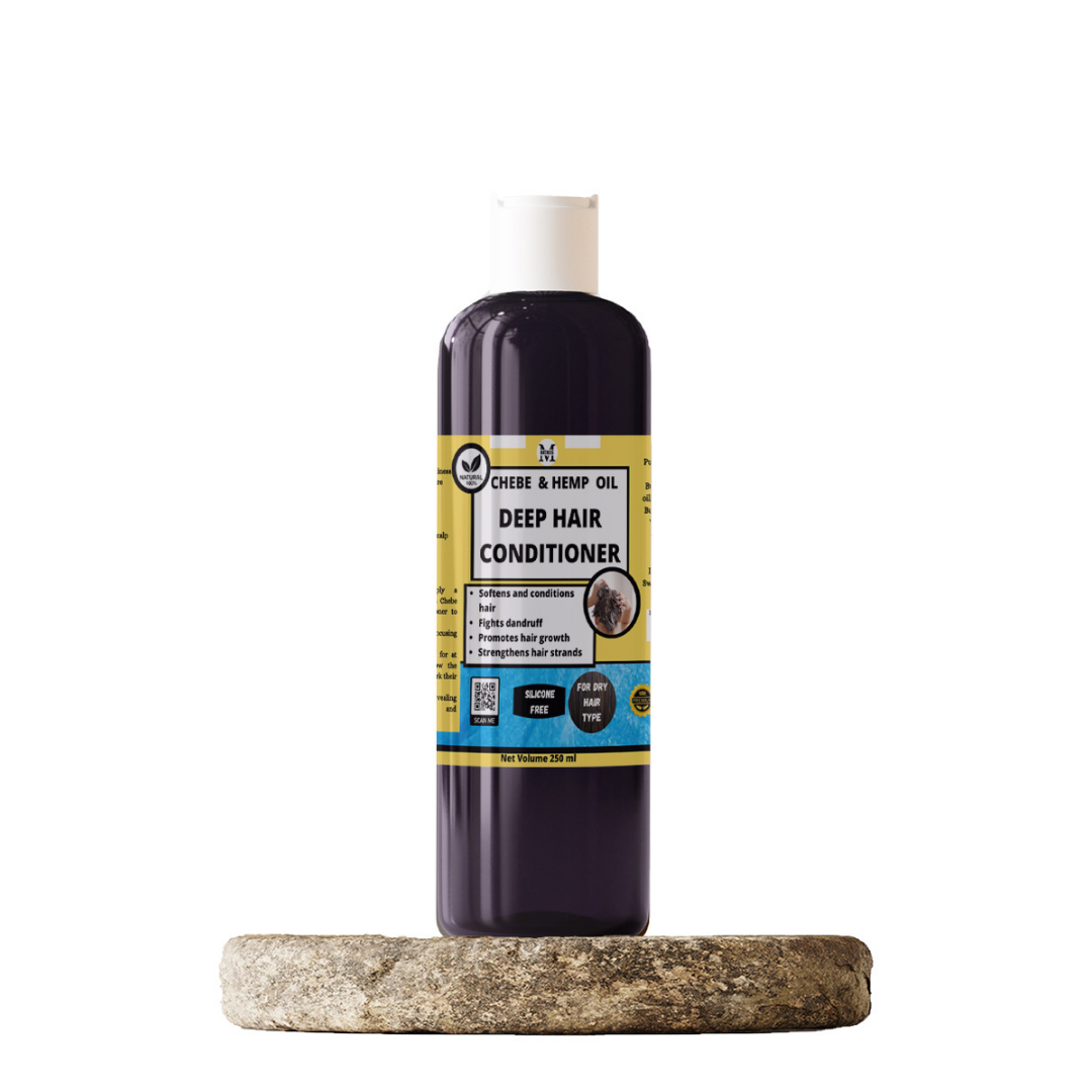 Chebe & Hemp Deep Hair Conditioner - 250ml ,Rinse Out,Promotes hair growth, Softens and conditions hair and  Fights dandruff