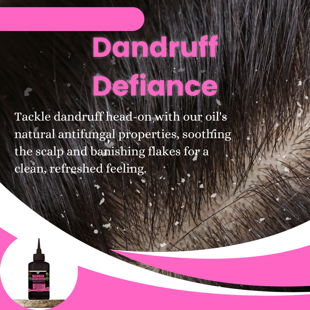 Chebe,Amla,Rosemary & Peppermint Oils  Hair Oil - 4 in 1,Hair Growth Miracle, Combat Hair Loss, Dandruff Defiance ,Intense Hydration, Split End Savior