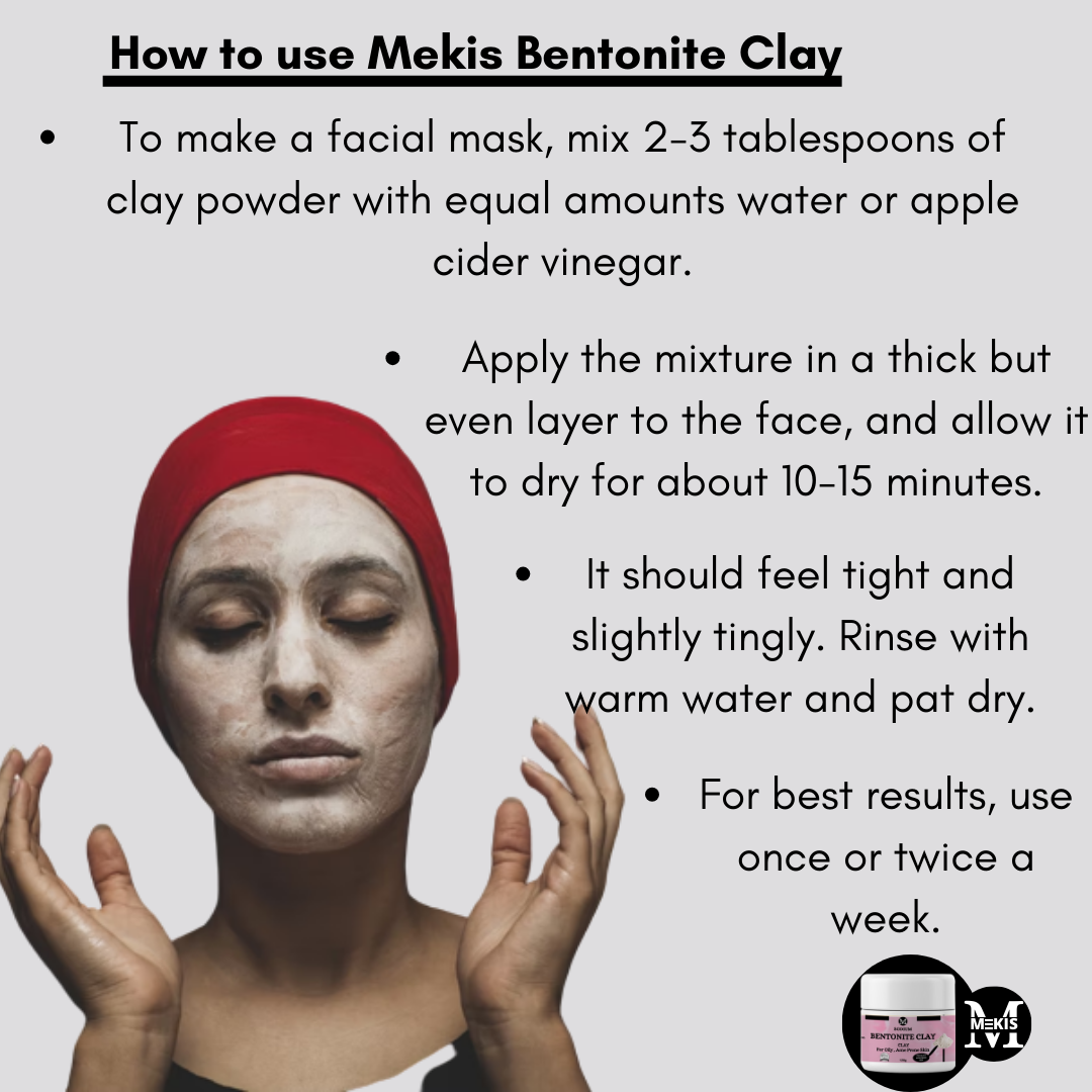 Bentonite Powder, Rose Water, and Rosehip Seed Oil Pack - Unveil a radiant and youthful complexion that glows from within.