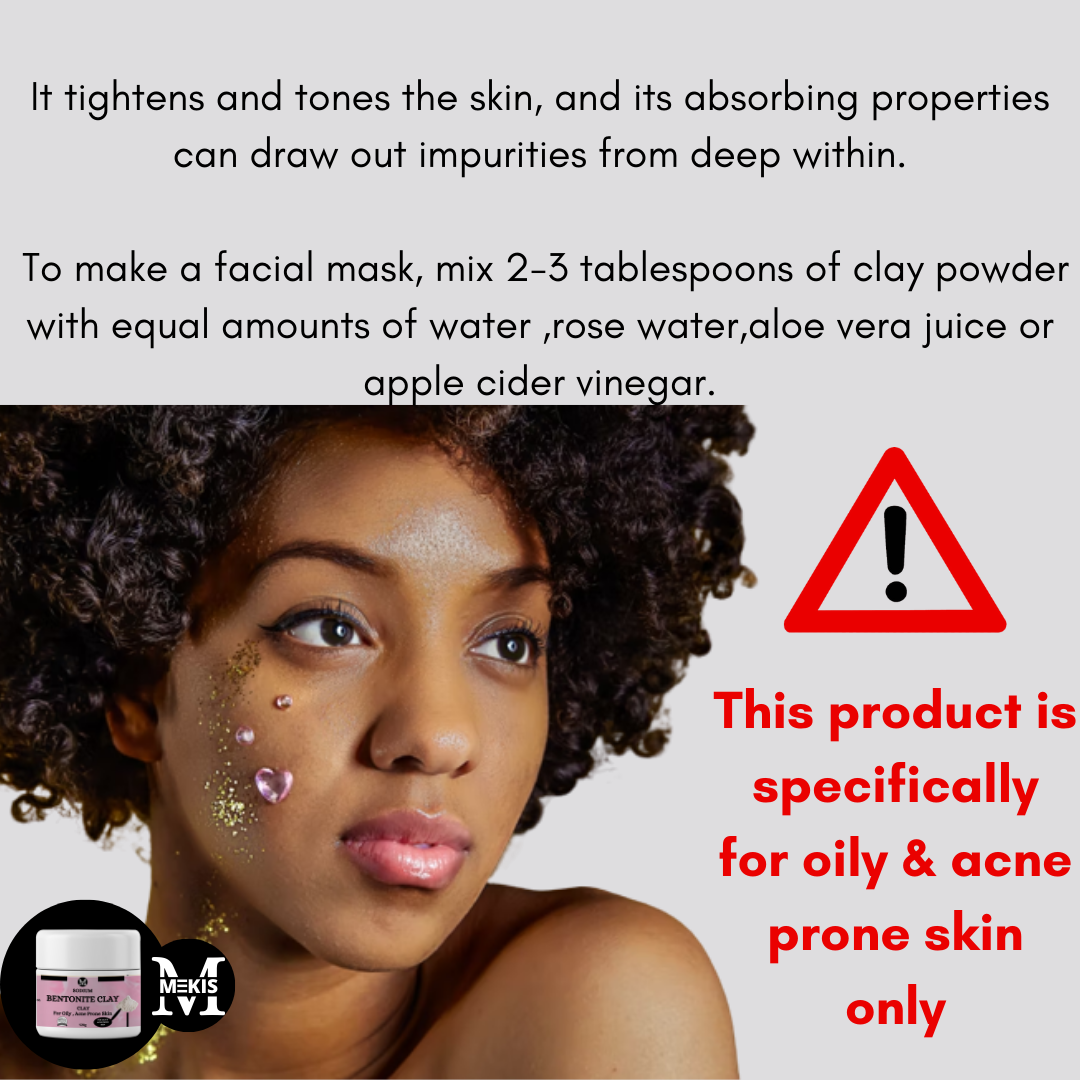 Bentonite Powder, Rose Water, and Rosehip Seed Oil Pack - Unveil a radiant and youthful complexion that glows from within.