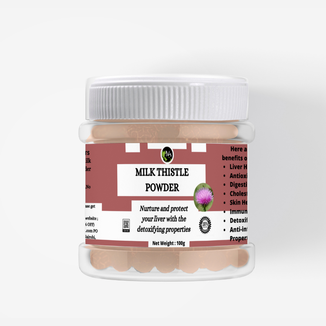 Milk Thistle Powder - Liver Health Support ,Cholesterol Management ,Immune System Boost&  Detoxification Aid