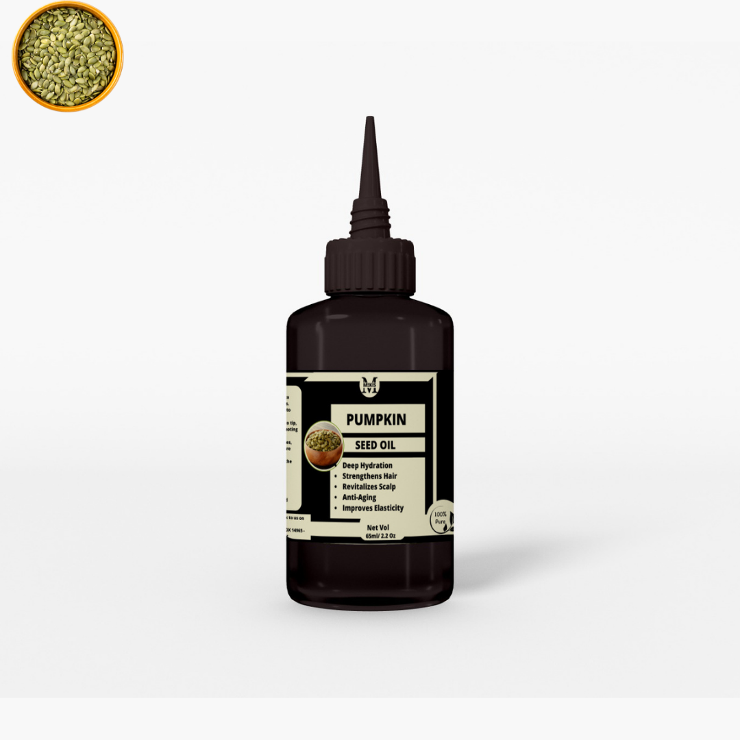 Pumpkin Seed Oil -Combat dryness and dullness ,Reducing breakage and promoting hair growth