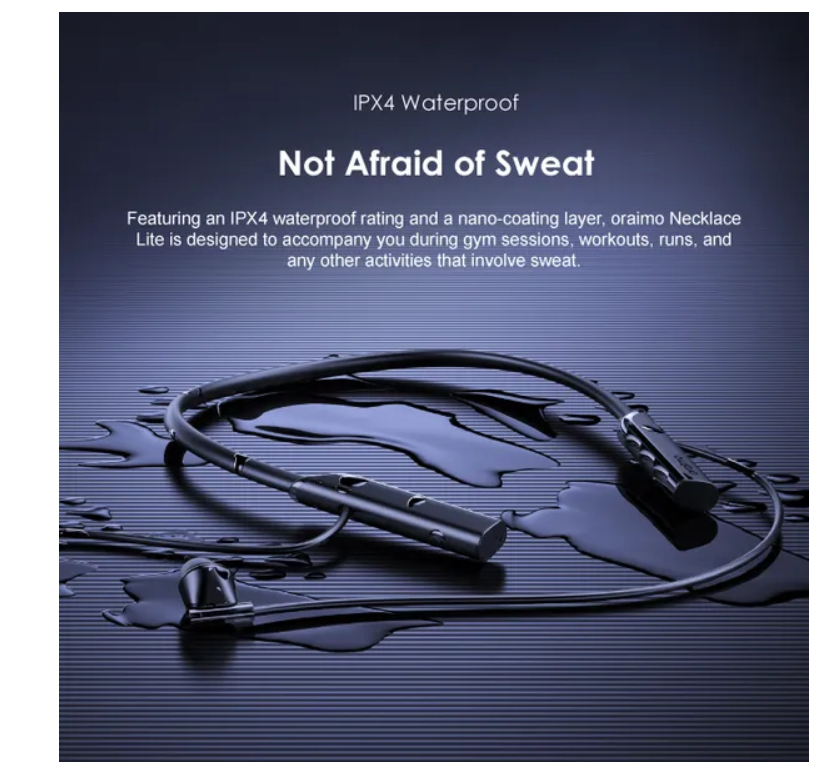 oraimo Necklace Lite Call Vibration Wireless Headphones