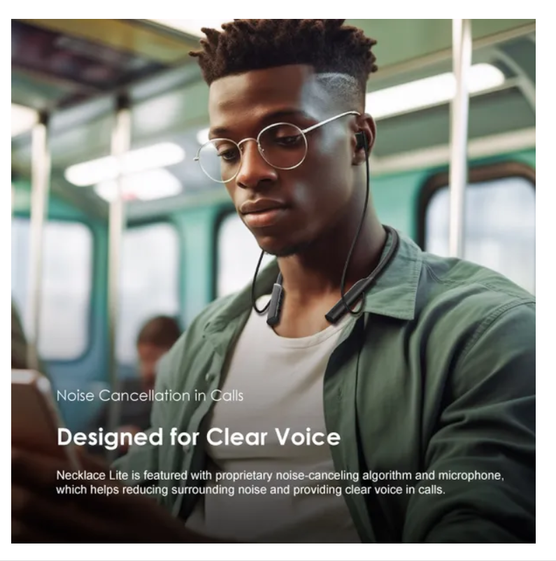 oraimo Necklace Lite Call Vibration Wireless Headphones