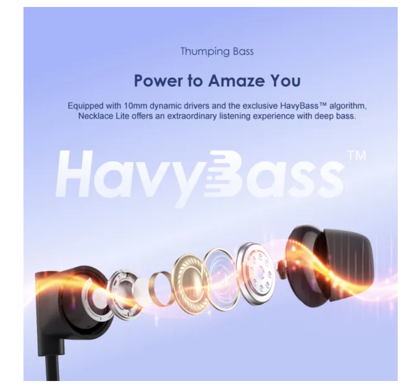 oraimo Necklace Lite Call Vibration Wireless Headphones