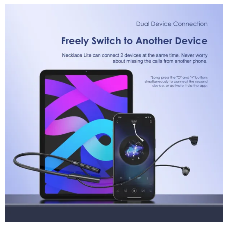 oraimo Necklace Lite Call Vibration Wireless Headphones