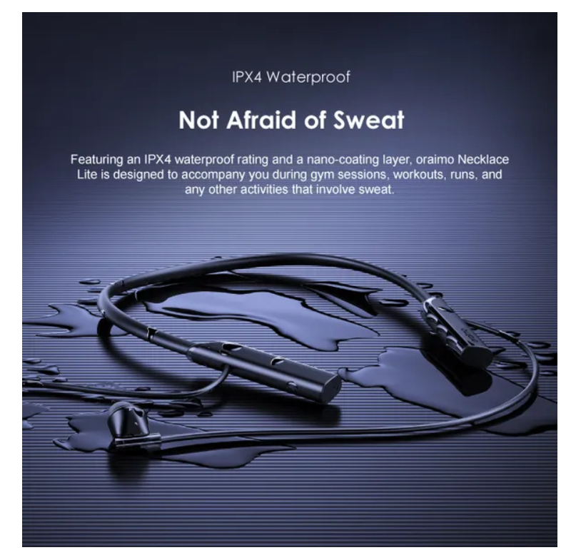 oraimo Necklace Lite Call Vibration Wireless Headphones