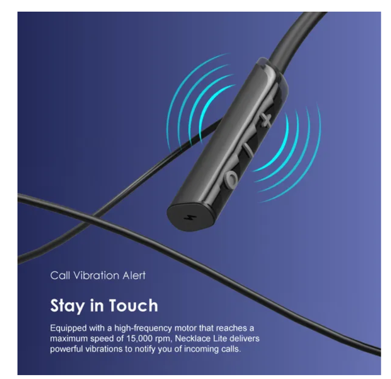 oraimo Necklace Lite Call Vibration Wireless Headphones
