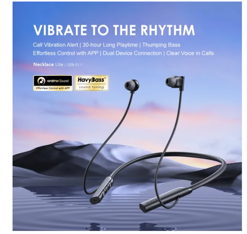 oraimo Necklace Lite Call Vibration Wireless Headphones