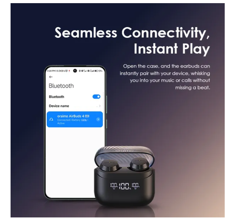 oraimo AirBuds 4 ENC True Wireless Earbuds