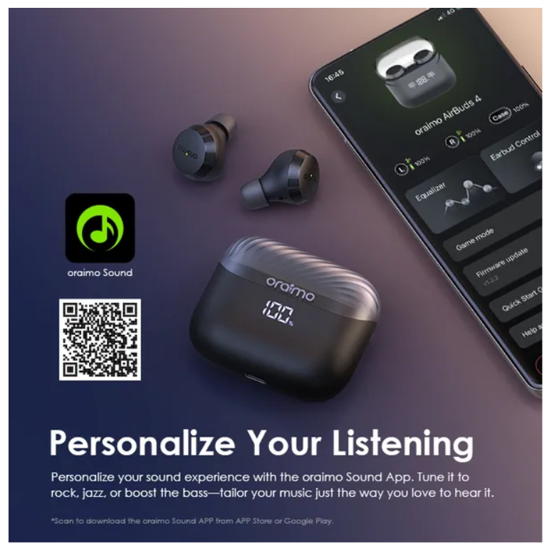 oraimo AirBuds 4 ENC True Wireless Earbuds