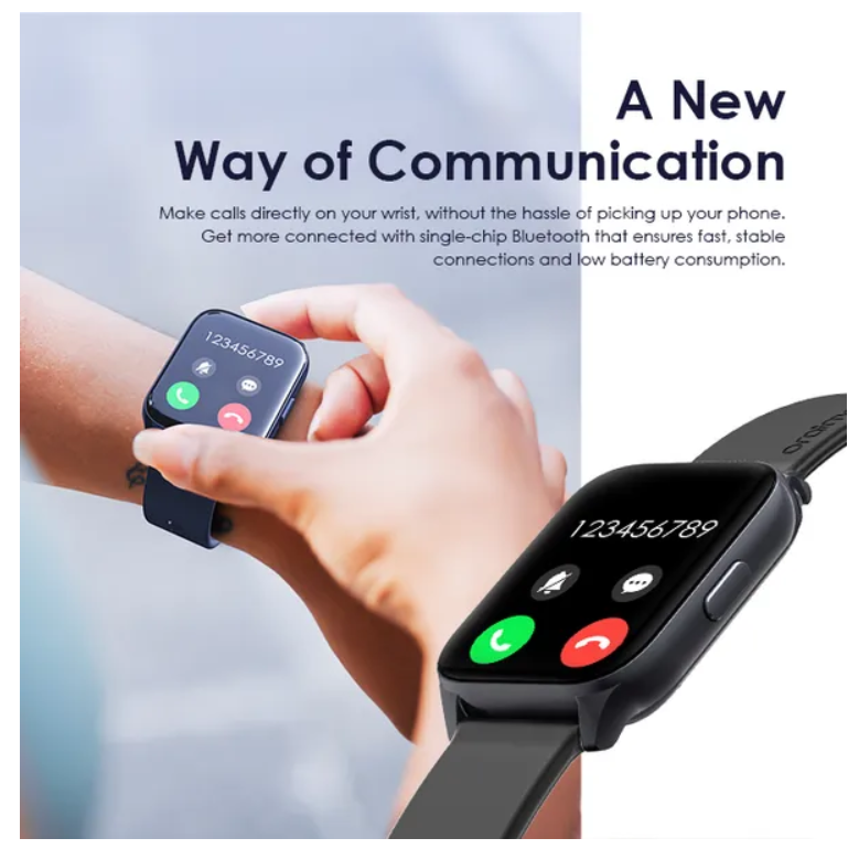 oraimo Watch 4 Plus 2.01″ HD IP68 Smart Watch