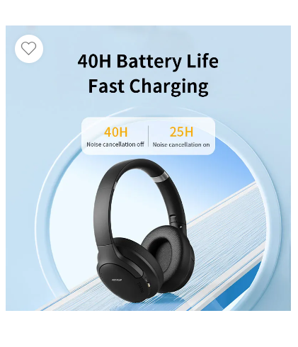 Amaya HD-360BT Active Noise Cancellation (ANC) Over-Ear Wireless Bluetooth Headphones