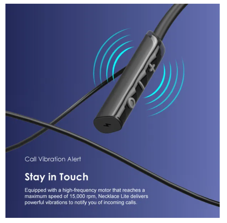 oraimo Necklace Lite Call Vibration Wireless Headphones
