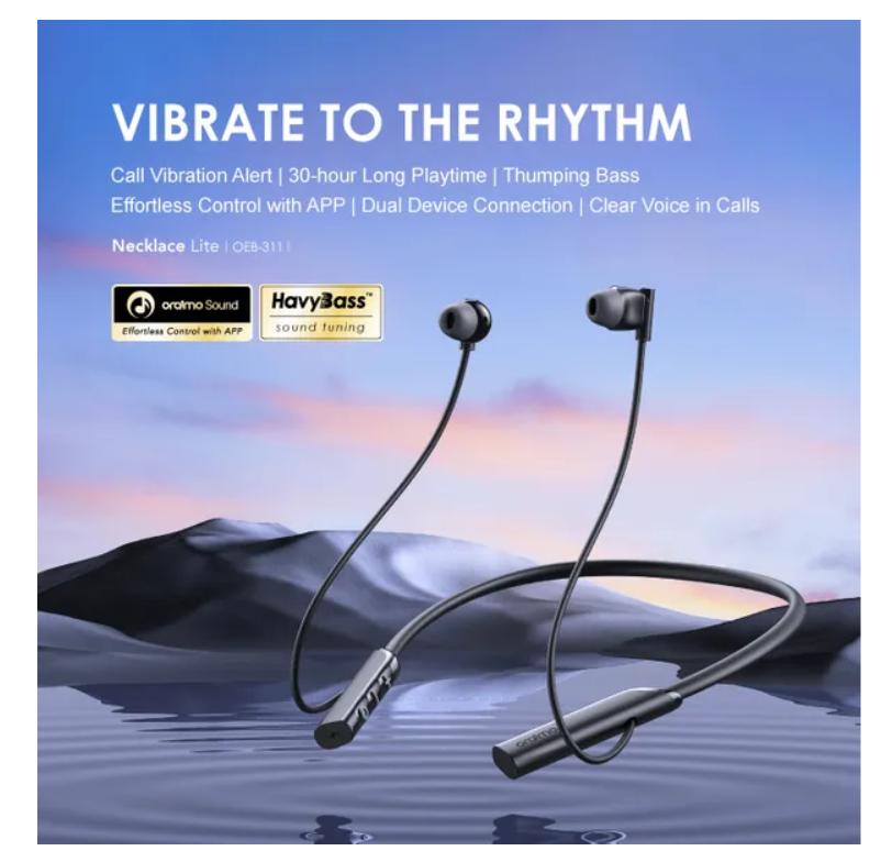 oraimo Necklace Lite Call Vibration Wireless Headphones