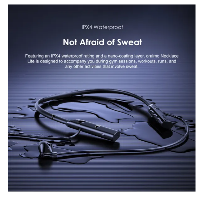 oraimo Necklace Lite Call Vibration Wireless Headphones