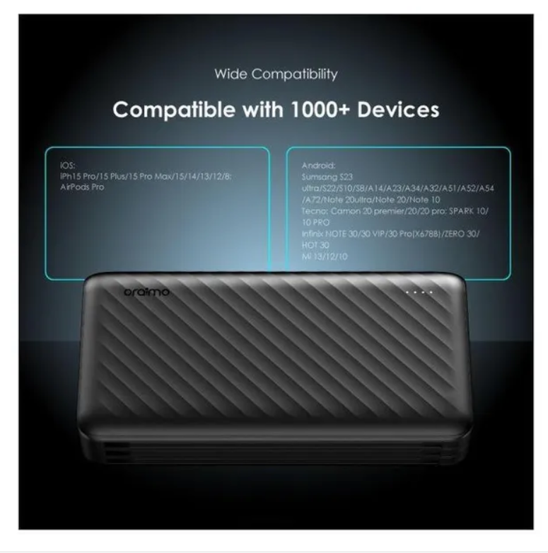oraimo Traveler Link 27 27000mAh 12W Power Bank