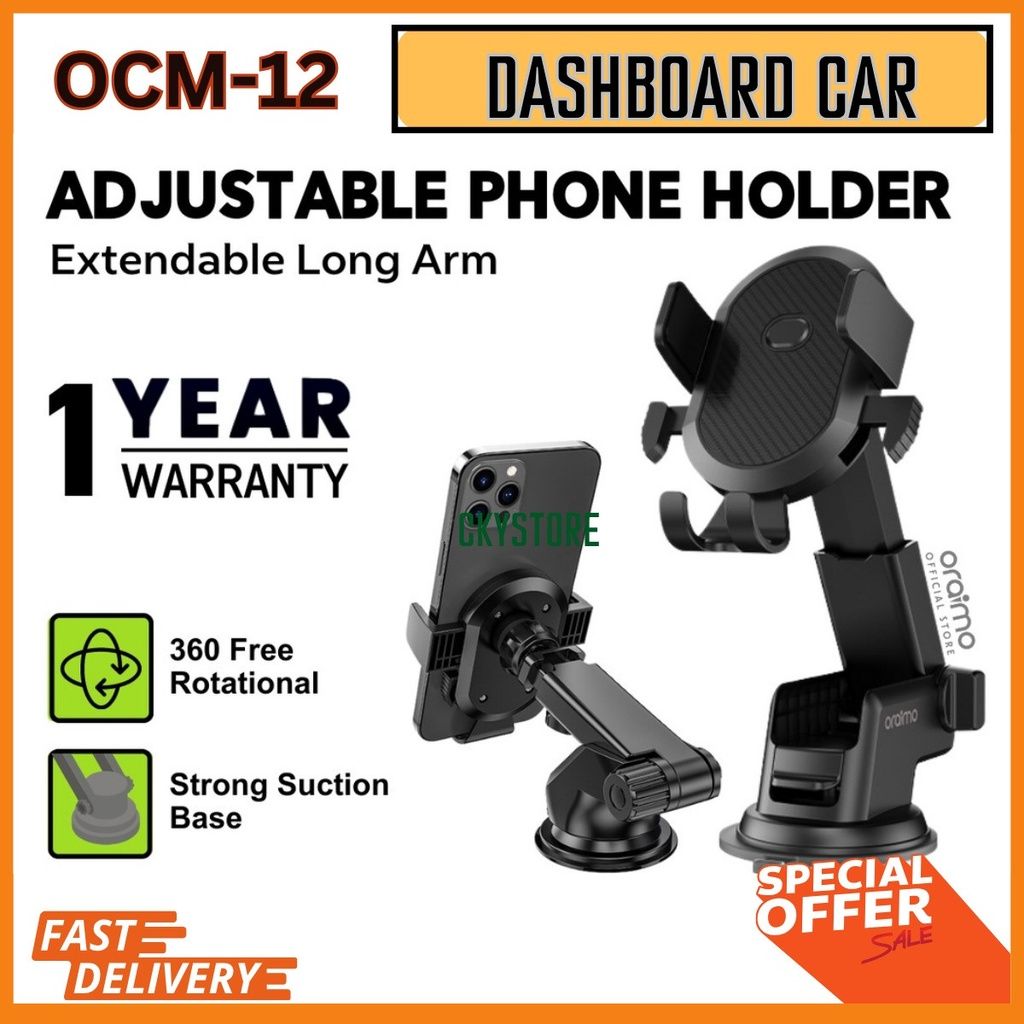ORAIMO OCM-12 Universal Car Dashboard Phone Stand Holder In Car Handphone Fon Holder Car