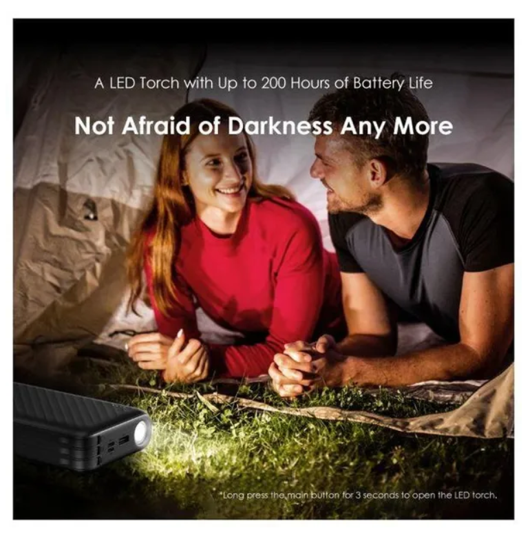 oraimo Traveler Link 27 27000mAh 12W Power Bank with 3 Built-in Charging Cables & 2.4A Max Fast Charging