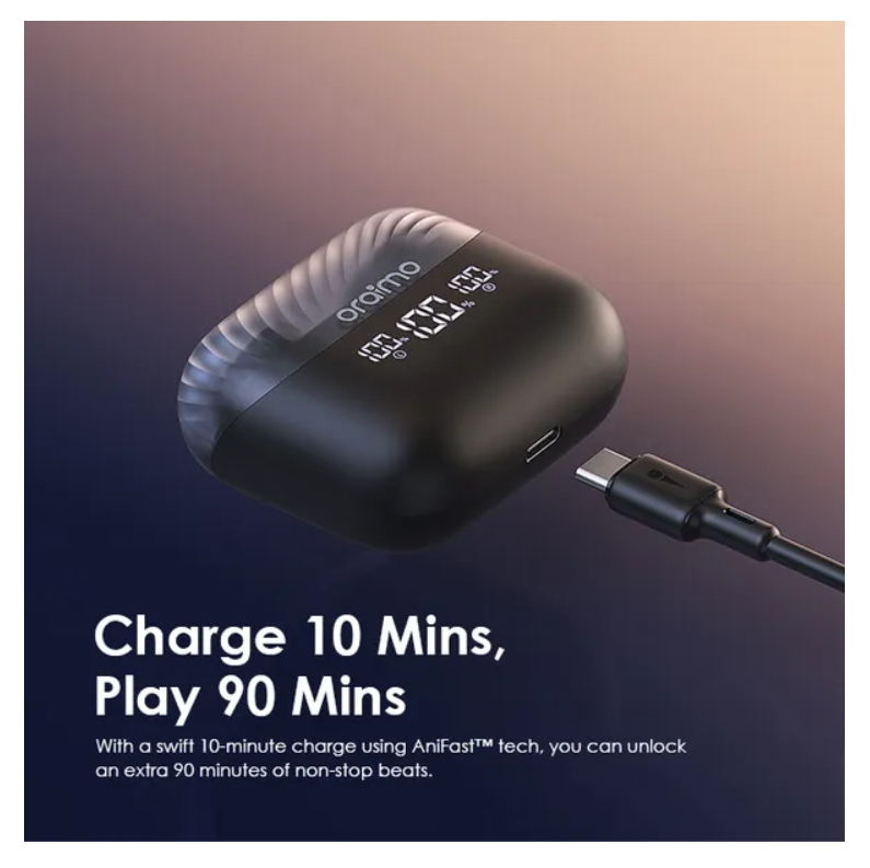 oraimo AirBuds 4 ENC True Wireless Earbuds with  38-Hr Long Playtime